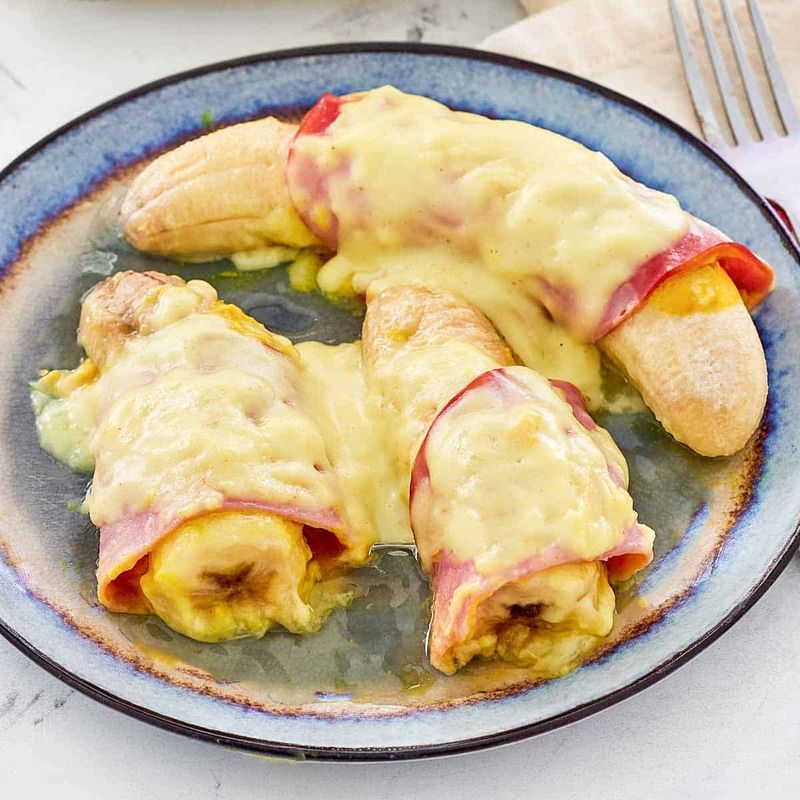 Ham and Bananas Hollandaise