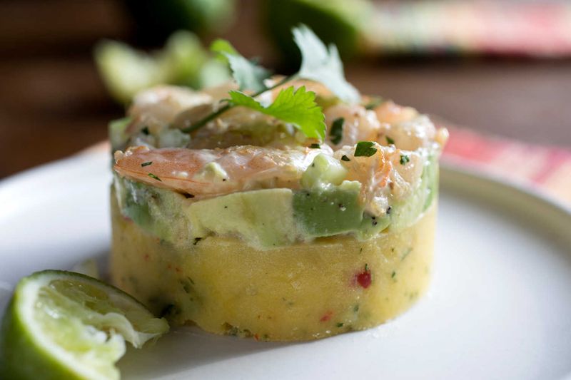 Molded Avocado and Shrimp