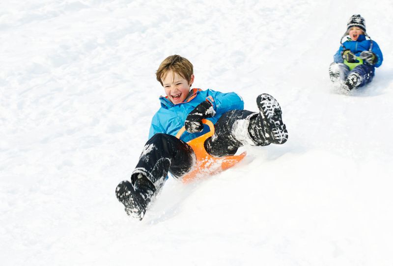 Sledding Without Helmets