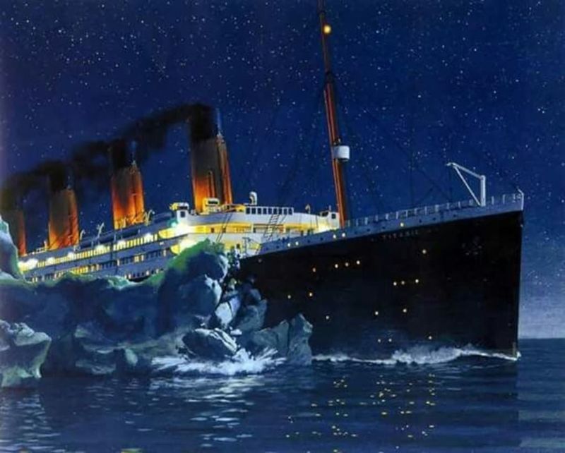 The Iceberg Collision in Titanic