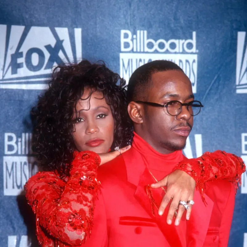 Whitney Houston and Bobby Brown